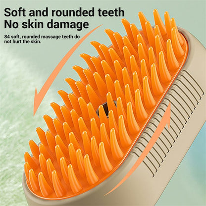 FluffMist Pet Brush – Steam Mist Grooming & Detangling Tool