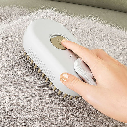 FluffMist Pet Brush – Steam Mist Grooming & Detangling Tool